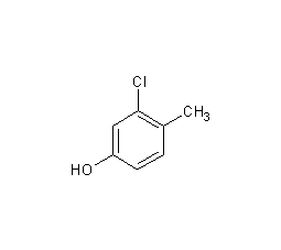 3-氯-4-甲基苯酚结构式