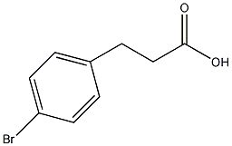 3-(4-溴苯基)丙酸结构式