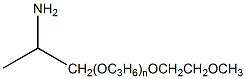 O-(2-氨丙基)-O'-(2-甲氧基乙基)聚丙二醇结构式