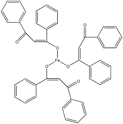 三(二苯甲酰甲基)铁结构式