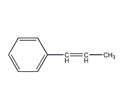 β-甲基苯乙烯结构式