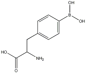 4-二羟硼基-DL-苯丙氨酸结构式