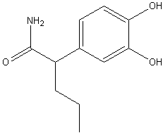 α-丙基多巴乙酰胺结构式