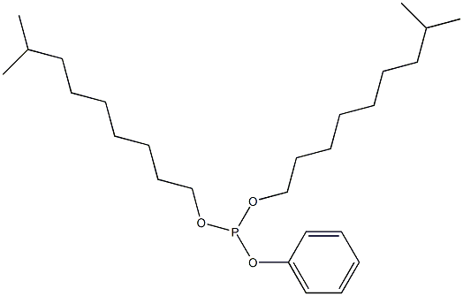 亚磷酸一苯二异癸酯结构式