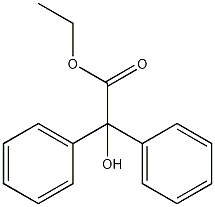 1,1-二苯基-1-羟基乙酸乙酯结构式