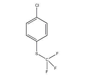 4-氯苯基三氟甲基硫结构式