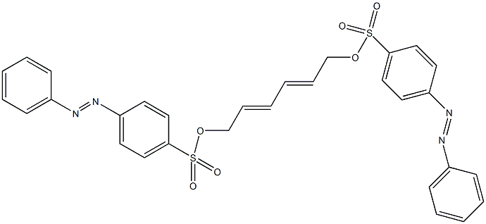 2,4-己二炔-1,6-二(4-苯基偶氮苯磺酸钠)结构式