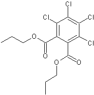 二丙基四氯邻苯二甲酸酯结构式