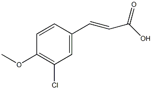 3-氯-4-甲氧基肉桂酸结构式