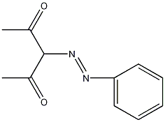 3-苯基偶氮-2,4-戊烷二酮结构式