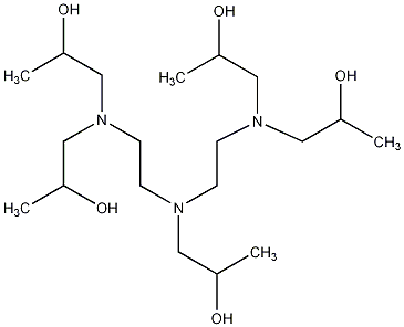 N,N,N',N'',N''-五联(2-羟丙基)二亚乙基三胺结构式