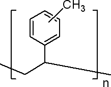 乙烯基甲基苯均聚物结构式