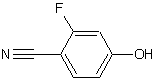 2-氟-4-羟基苯甲腈结构式