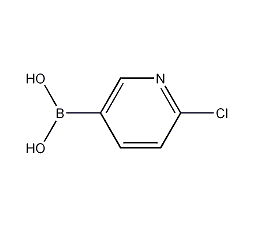6-氯吡啶-3-硼酸结构式