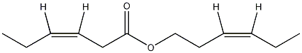 Z,Z-3-己烯酸-3-己烯酯结构式