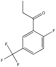 2'-氟-5'-(三氟甲基)苯丙酮结构式