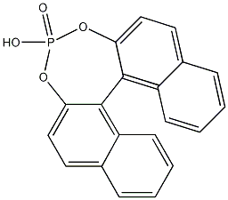 (R)-(-)-11-二萘基-2,2'－二基磷酸结构式
