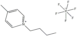 1-丁基-4-甲基吡啶六氟磷酸盐结构式