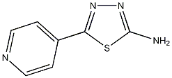 2-氨基-5-(4-吡啶基)-1,3,4-噻重氮结构式