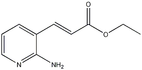 3-(2-氨基-3-吡啶基)丙烯酸乙酯结构式