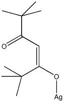 2,2,6,6-四甲基-3,5-庚二酮酸根银(I)结构式