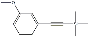 (3-甲氧基苯乙炔基)三甲基硅烷结构式