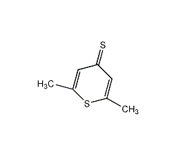 2,6-二甲基-4H-硫代吡喃-4-硫酮结构式