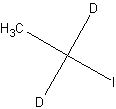 碘乙烷-1,1-d2结构式