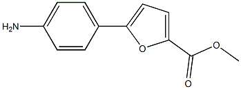 5-(4-氨基苯基)呋喃-2-羧酸甲酯结构式