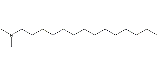 N,N-二甲基十四胺结构式