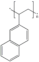 聚(2-乙烯基萘)结构式