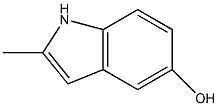 5-羟基-2-甲基吲哚结构式