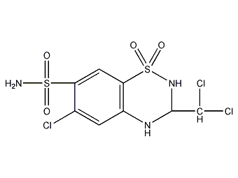 三氯噻嗪结构式