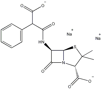 羧苄青霉素钠结构式
