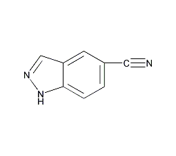吲唑-5-甲腈结构式