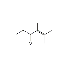 4,5-二甲基-4-己烯-3-酮结构式