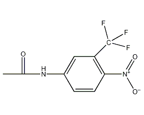 4-硝基-3-三氟甲基乙酰苯胺结构式