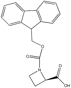 (S)-N-氯甲酸芴甲酯-吖丁啶-2-羧酸结构式