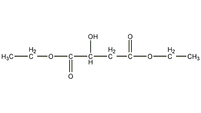 DL-苹果酸二乙酯结构式