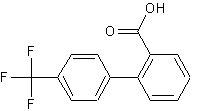 4'-三氟甲基-2-联苯甲酸结构式