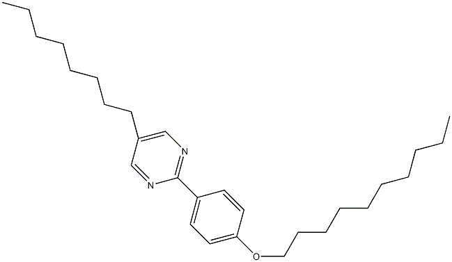 2-(4-癸羟苯基)-5-辛嘧啶结构式