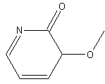 3-甲氧基-2(1H)-吡啶酮结构式