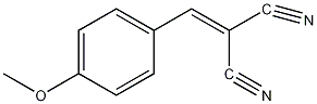 (4-甲氧基亚苄基)丙二腈结构式