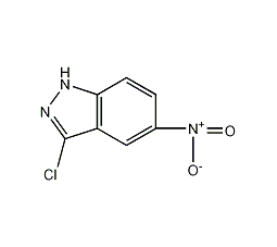 3-氯-5-硝基-1H-吲唑结构式