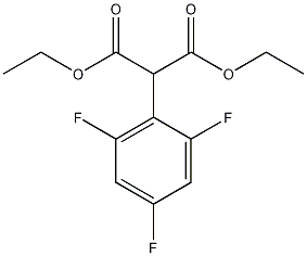 (2,4,6-三氟苯基)丙二酸二乙酯结构式