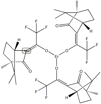 铒(III)三[3-(三氟甲羟基亚甲基)-(+)-樟脑酸]结构式