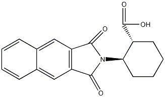(1R,2R)-2-(萘基-2,3-甲酰亚胺基)环己烷羧酸结构式