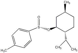(1R,2S,5R)-(+)-薄荷醇(R)-对甲苯亚磺酸酯酸结构式