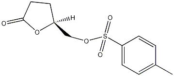 (S)-(+)-二氢-5-(对甲苯基磺酰氧基甲基)-2(3h)-呋喃酮结构式
