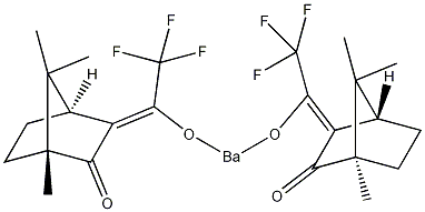 钡D-3-三氟乙酰基樟脑结构式
